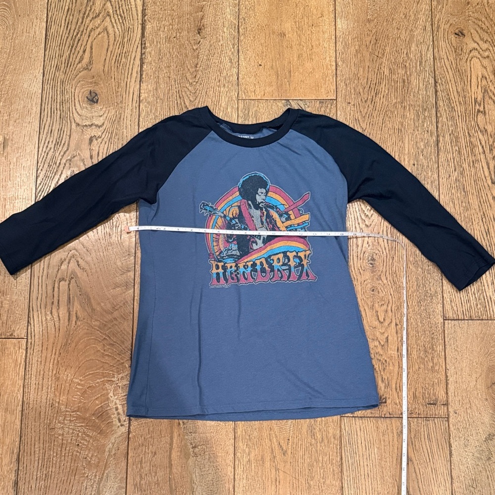 Baseball Raglan Jimi Hendrix Graphic Tee vintage band t-shirt - Picture 2 of 4